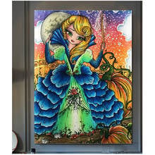 Halloween pumpkin girl diamond Painting full square round mosaic diamond art 3d cross Stitch 5d picture cartoon angel fairy 2024 - buy cheap