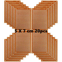 Copper Perfboard 20 PCS Paper Composite PCB Boards (5 cm x 7 cm) Universal Breadboard Single Sided Printed Circuit Board 2024 - buy cheap