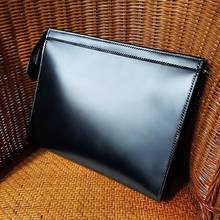 Handmade Women Men Vegetable Tanned Leather Bag Money Holder Clutch Purse Cigarette Pocket Man Clutches Lady Envelope 2024 - buy cheap