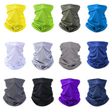 Pure color Bandana Face Scarf Ice Silk Neck Cover Breathable Windproof Neck Gaiter Sunscreen Neck Warmer Headband Hiking 2024 - buy cheap