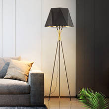 Lámpara de pie moderna con trípode de hierro, lámparas de pie para sala de estar, dormitorio, estudio, decoración, nórdica, E27, accesorios de lámpara de pie 2024 - compra barato