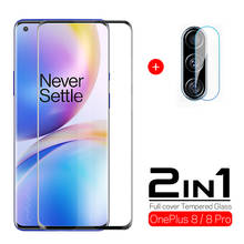 Protector de pantalla de cristal templado para móvil, cubierta completa curvada 3D 2 en 1 para oneplus 8, 8 pro, 8pro, one plus 8 2024 - compra barato