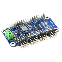 Raspberry Pi  Servo Driver HAT 16-Channel 12-bit I2C Interface Right Angle Pinheader Expanstion Board for Raspberry Pi 4B/3B+/3B 2024 - buy cheap