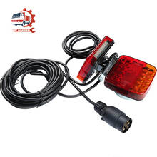 AOHEWEI Magnetic 20 LED Trailer Tail Light Kit 7.5m Cable Truck Lamp with 7 Pin Plug Adapter for Lorry Caravan Rear Brake Signal 2024 - buy cheap