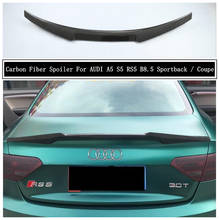 Alerón de fibra de carbono para coche, accesorio M4 de alta calidad para AUDI A5, S5, RS5, B8.5, 2012, 2013, 2014, 2015, 2016 2024 - compra barato