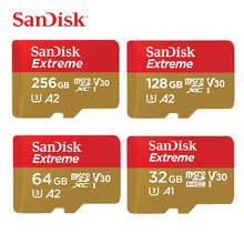 SanDisk Memory Card Extreme micro SD Card 4K UHD UHS-I C10 U3 V30 A2 microSDHC 32GB microSDXC Flash 512GB 128GB 256GB TF Card 2024 - buy cheap