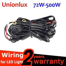 Car LED Light Bar Wire 72W-500W 12v 24v 40A Wiring Harness Relay Cable Kit Fit for Auto Driving Offroad Led Work Lamp 2024 - buy cheap