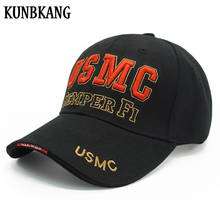 KUNBKANG High Quality Mens Baseball Cap US Marines Tactical Army Cap Trucker Gorras Para Hombre Navy Seal Snapback Trucker Bone 2024 - buy cheap