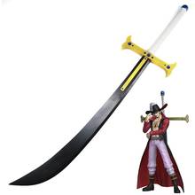 [Fun] espada de madeira para cosplay de anime, peça única, drácula mihawsabre, espada noturna, arma, espada, modelo, fantasia, festa, show, anime, 110cm 2024 - compre barato