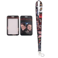 MD207 DMLSKY Fashion Lanyard ID Badge Holder Bus Pass Case Cover Bank Credit Card Holder Strap Card Holder 2024 - buy cheap