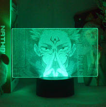 Jujutsu Kaisen-figura de Anime Itadori Yuji Ryomen sukuuna, lámparas de imagen 3D, luces Led de noche, regalos geniales, Decoración de mesa de dormitorio RGB 2024 - compra barato