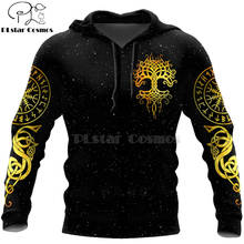 PLstar Cosmos Viking Warrior Tattoo-chándal informal para hombre y mujer, sudadera con capucha y cremallera, chaqueta con estampado 3D, estilo 50 2024 - compra barato