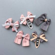 cute cartoon bear Clip Toddlers ribbon hair bow kids girls Hair Clip barrette cartoon Hair Pins hair accessories J83 2024 - buy cheap