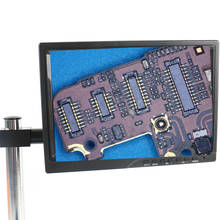 Monitor de tela lcd ips de 1 polegada com monitor industrial + suporte de 25mm e 33mm para microscópio estéreo e microscópio de vídeo 2024 - compre barato