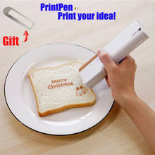 Evebot Coffee Print Mini Printer Portable Printpen DIY Food Handheld Printing Small Edible Food Printer In Bread For Android/IOS 2024 - buy cheap