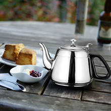2l aço inoxidável chaleira de chá grau alimentício pote chá com alça cozinha fogão indução para casa cozinha acampamento piquenique 2024 - compre barato