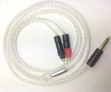 Hi-end cabo de fone de ouvido prateado, para hd600 580 hd650 hd700 hd660s z7 msr7b, cabo de cd player 2024 - compre barato
