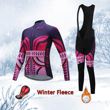 Women Fashion Winter Cycling Jersey Set 2022 Warm Thermal Fleece Bicycle Clothes MTB Suit Female Uniform Road Bike Clothing Kit 2024 - buy cheap