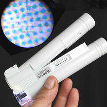 Ручной Карманный микроскоп увеличительное мини-стекло 100X, светодиодный ная лампа для ювелирных изделий, лупа для точного измерения 2024 - купить недорого
