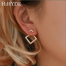H:HYDE Cute Stud Earrings Square Earrings Unique Design Small Geometric Earrings  Fashion Jewelry Gift Valentine's Day 2024 - buy cheap