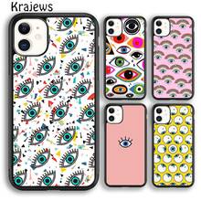 Krajews EVIL EYE Collage Phone Case Cover For iPhone 5s 6s 7 8 plus X XS XR 11 12 13 pro max Samsung Galaxy S8 S9 S10 Plus 2024 - buy cheap