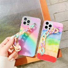 Glitter Rainbow Bracelet Case For Huawei Y9 Prime 2019 P20 P30 P40 Lite Mate 20 30 Pro Honor 10i 20i 10 Lite 8X 9A Nova 3i 7 Y9S 2024 - buy cheap