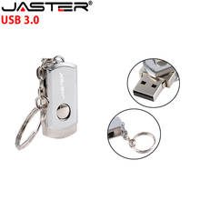 JASTER USB 3.0 Metal USB Flash Drive Swivel PenDrive 8GB 16GB 32GB 64GB 128GB 256GB High Speed USB Stick Pendrive with Key Chain 2024 - buy cheap