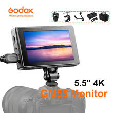 Godox GM55 Monitor 4K Monitor 5.5 Inch on Camera DSLR Field Monitor HDMI 3D LUT Touch Screen IPS FHD 1920x1080 Video Monitor 2024 - buy cheap