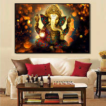 Modern Hinduism Posters and Prints Wall Art Canvas Painting Indian Gods Ganesha Decorative Pictures for Living Room Home Decor 2024 - buy cheap