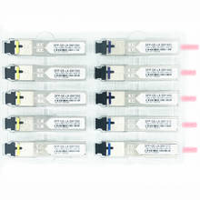 SC SFP Fiber optic module 1.25G SC 20/40/60/80/100KM 1310/1490/1550nm Single Fiber SFP Optical Module Compatible code  ONU OLT 2024 - buy cheap