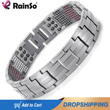 Rainso Luxury Healing Men Jewelry Bangle Titanium Magnetic Balance Healthy Care Wristbands Bracelet For Man Hand Chain Dropship 2024 - buy cheap