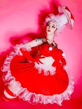 Halloween cosplay costumes stage dance wear Custom nightclub bar red mushroom gogo costume 2024 - buy cheap