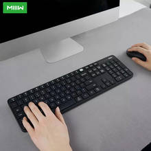 MIIIW Wireless Office Keyboard & Mouse Set Silent 104 Keys 2.4GHz Windows PC MAC Compatible Portable Mute USB Keyboard For Home 2024 - buy cheap