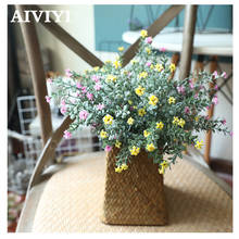 7 forks small winter plum gypsophila wedding autumn Desktop party garden home decor artificial flowers wall christmas decoration 2024 - buy cheap