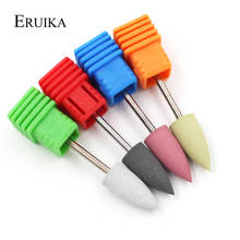 ERUIKA 4PC/set 8*18mm Bullet Head Nail Drill Rubber Silicon Bits Nail Buffer Mills For Manicure Pedicure Polishing Tool 2024 - buy cheap