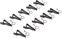 10 Pack Ring-type Metal Clip, 0.39inch (10mm) Dia Lapel/Lavalier Microphone Tie Clip Black for Lavalier Wireless Microphone Syst 2024 - buy cheap