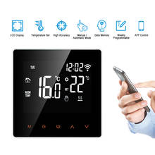 Controlador de temperatura Digital inteligente, termostato con Control por aplicación, pantalla táctil, termostato de calefacción de suelo eléctrico programable, Wi-Fi 2024 - compra barato