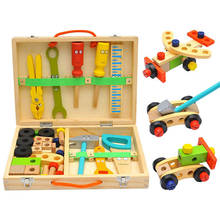 35pcs Wooden Disassembly Screw Baby Montessori Toys Nut Multifunctional Repair Tool Set Hands-On Assembly Kid Simulation Toy #20 2024 - buy cheap