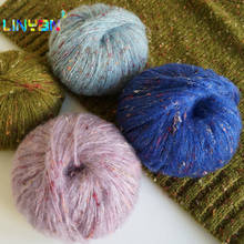 Fio de tricô colorido à mão, 2 peças * 50g, características de fio de lã, tricô à mão, melhor linha macia, t3 2024 - compre barato