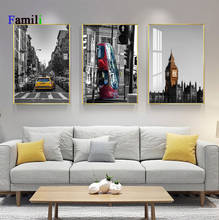 Póster moderno de Londres Big Ben, Torre del Reloj, imágenes en lienzo para sala de estar, arte de pared, decoración del hogar, Cuadros, salón de decoración 2024 - compra barato