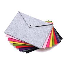 Felt File Bag Organizer Kawaii Korean Pencil Case Documents Folder A4 Penal For Girls School Supplies Stationery Storage Kpop 2024 - buy cheap