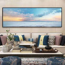 Pintura de paisaje de playa, carteles en lienzo, impresiones, Cuadros, imágenes artísticas de pared para decoración de sala de estar y dormitorio 2024 - compra barato