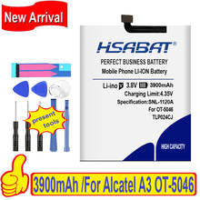 HSABAT Топ бренд высокое качество 3750mAh батарея для Alcatel A3 OT-5046/Shine Lite OT-5080 5080X OT-5046D OT-5046Y 5046D 5046Y 2024 - купить недорого