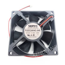 Original for PUDC24H4C-049 DC 24V 3.8W 0.16A 8025 8cm 80*80*25mm 2 Wires Double Ball Bearing Inverter Cooling Fan 2024 - buy cheap