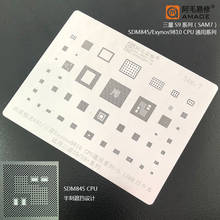 Amaoe BGA Reballing Stencil For SAMSUNG S9/S9+ CPU RAM POWER WIFI AUDIO For Snapdragon 845 CPU PM845 Chip BGA IC Solder Tin 2024 - buy cheap