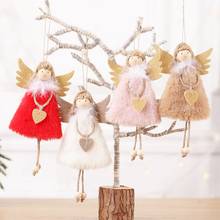 Pingente decorativo de natal, pingente adorável de pelúcia 2024 - compre barato