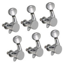 6pcs 6L Electric Guitar Tuners Machine Heads Tuning Pegs (Silver) 2024 - buy cheap