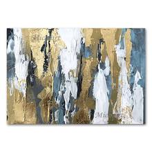 Latest Design Wall Decorative Item Gold Foil Canvas Abstract Oil Painting Hot Selling No Frame Wall Hanging Art Home Showpieces 2024 - buy cheap