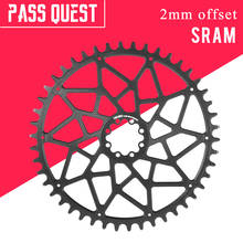 PASS QUEST SRAM ETAP AXS FORCE RED ROAD BIKE schmale 8NAIL 38-48T fahrrad kettenrad 2mm offset kurbel 7075 aluminium 2024 - buy cheap