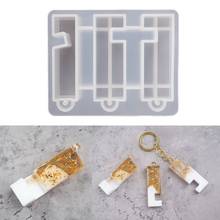 Protable Mobile Phone Stand Silicone Resin Mold  Phone Holder Keychain Mold Tool X4YA 2024 - buy cheap